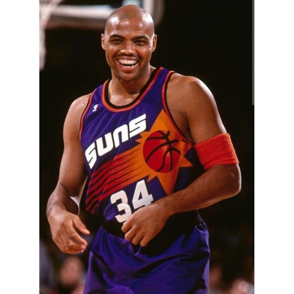 Charles Barkley (Mitch/Ness)-(Suns)-(Purple)-(Jersey)-(New Cond.)-(Size:XL)-$80 - Picture 4 of 10